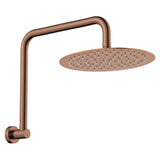 Fienza 411125CO-A Kaya Gooseneck Shower Arm Set, Brushed Copper