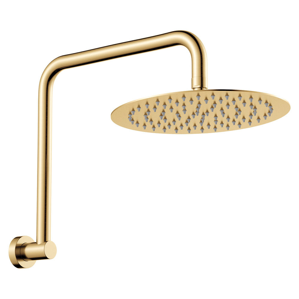 Fienza 411125UB-A Kaya Gooseneck Shower Arm Set, Urban Brass
