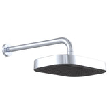Fienza 411139-B Kuro Shower Arm Set, Soft Square Head, Chrome