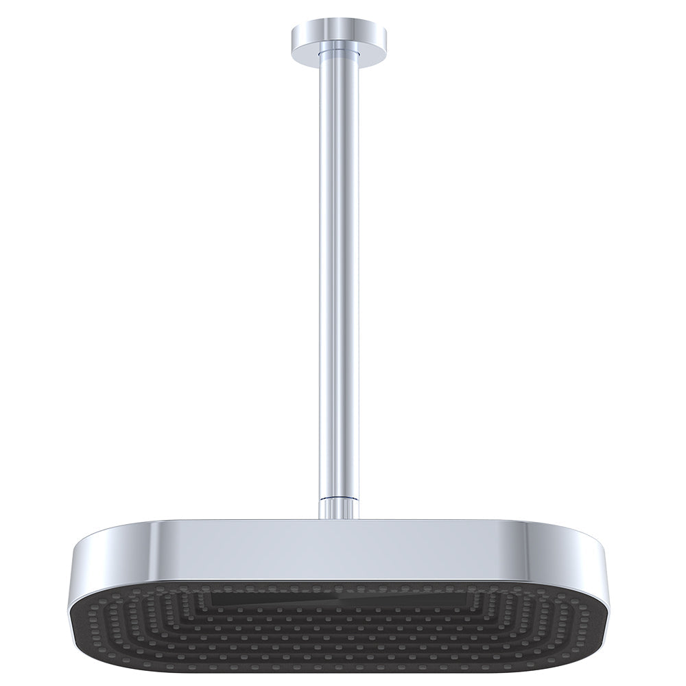 Fienza 411139-C Kuro Shower Dropper Set, Soft Square Head, Chrome