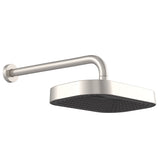 Fienza 411139BN-B Kuro Shower Arm Set, Soft Square Head, Brushed Nickel