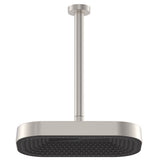 Fienza 411139BN-C Kuro Shower Dropper Set, Soft Square Head, Brushed Nickel
