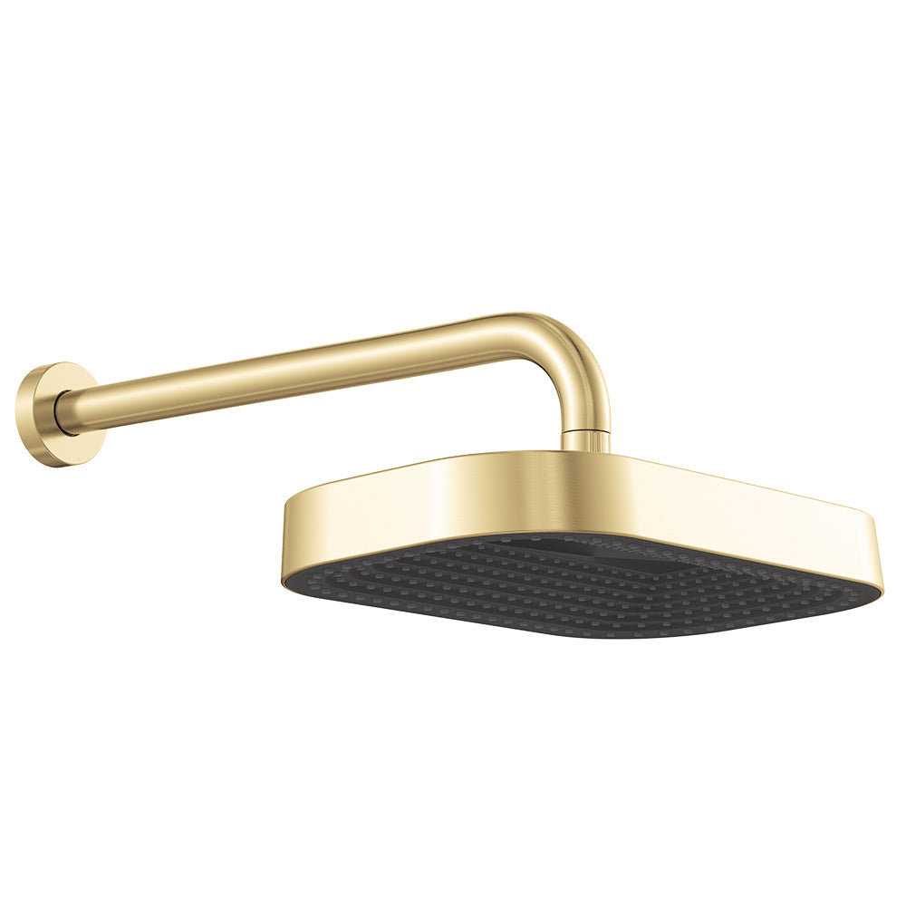 Fienza 411139UB-B Kuro Shower Arm Set, Soft Square Head, Urban Brass