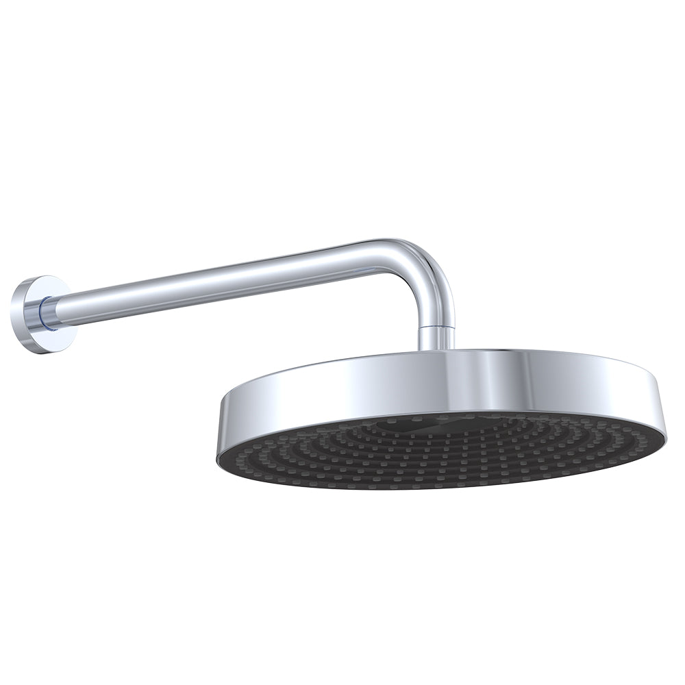 Fienza 411140-B Kuro Shower Arm Set, Round Head, Chrome