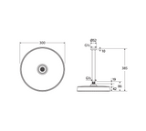 Fienza 411140BN-C Kuro Shower Dropper Set, Round Head, Brushed Nickel