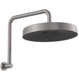 Fienza 41114GM-A Kuro Gooseneck Shower Arm Set, Round Head, Gun Metal