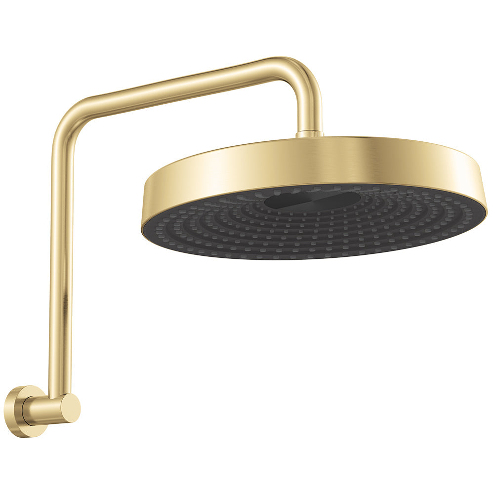 Fienza 411140UB-A Kuro Gooseneck Shower Arm Set, Round Head, Urban Brass