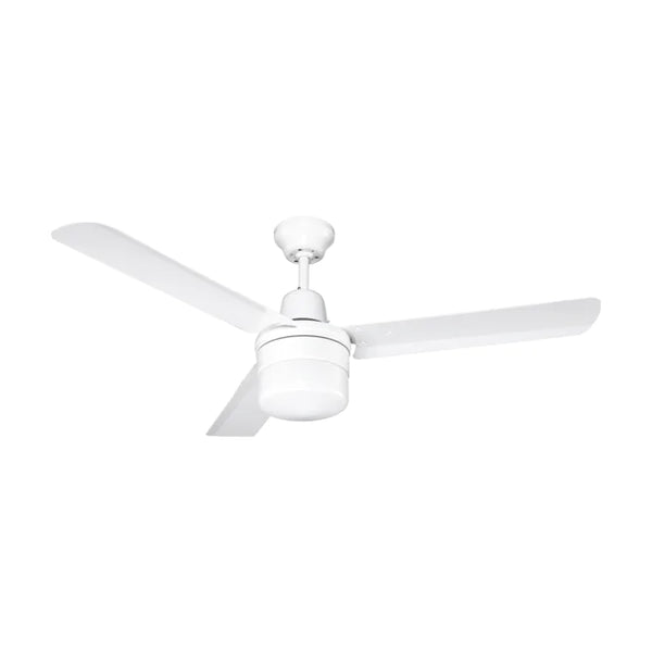 IXL 42221 Aeroflow Skyster 122cm AC Ceiling Fan with Light Kit - White - Special Order