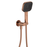 Fienza 433139CO Kuro Hand Shower, Round Plate, Soft Square Head, Brushed Copper
