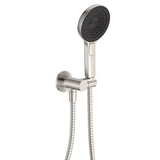 Fienza 433140BN Kuro Hand Shower, Round Plate, Round Head, Brushed Nickel