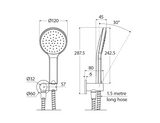 Fienza 433201MW Kaya Hand Shower, Matte White