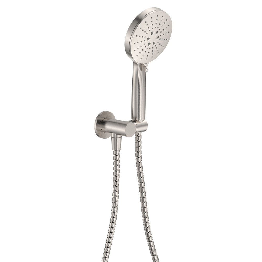 Fienza 433202BN Empire Slim Hand Shower, Round Plate, Brushed Nickel