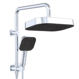 Fienza 434140 Kuro Twin Half-Rail Shower, Soft Square Head, Chrome