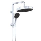 Fienza 434139 Kuro Twin Half-Rail Shower, Round Head, Chrome