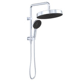 Fienza 434139 Kuro Twin Half-Rail Shower, Round Head, Chrome