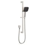 Fienza 444139BN Kuro Rail Shower Soft Square Head, Brushed Nickel