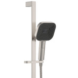 Fienza 444139BN Kuro Rail Shower Soft Square Head, Brushed Nickel