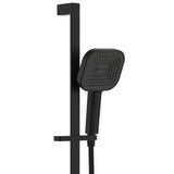 Fienza 444139B Kuro Rail Shower Soft Square Head, Matte Black