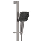 Fienza 444139GM Kuro Rail Shower Soft Square Head, Gun Metal