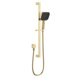 Fienza 444139UB Kuro Rail Shower Soft Square Head, Urban Brass