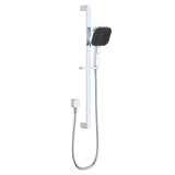 Fienza 444139 Kuro Rail Shower Soft Square Head, Chrome