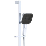 Fienza 444139 Kuro Rail Shower Soft Square Head, Chrome