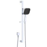 Fienza 444139 Kuro Rail Shower Soft Square Head, Chrome