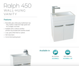 Fienza Ralph 4525Wall White 450Mm Vanity Unit Wall Hung - Special Order Units