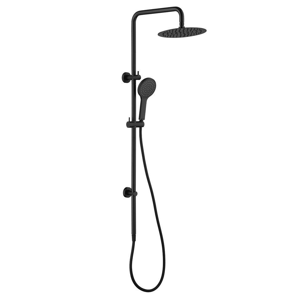 Fienza Kaya Matte Black Twin Shower 455109B Showers