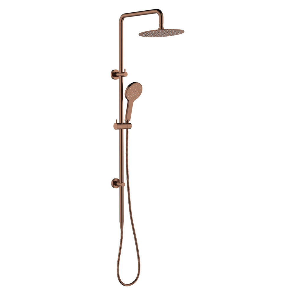 Fienza 455109CO Kaya Twin Shower, Brushed Copper