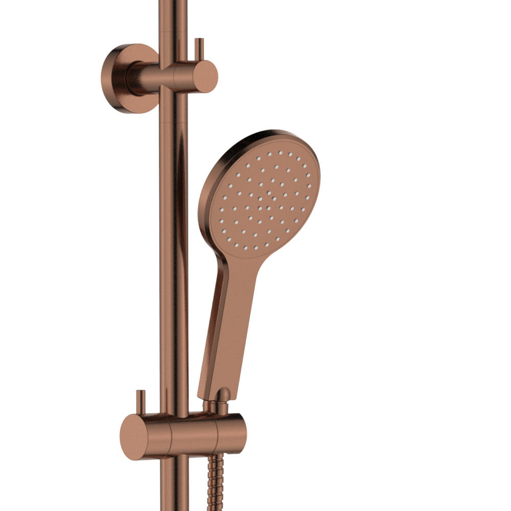 Fienza 455109CO Kaya Twin Shower, Brushed Copper