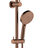 Fienza 455110CO Empire Slim Curved Twin Shower, Brushed Copper