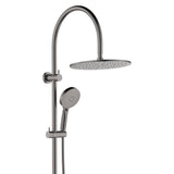 Fienza 455110GM Empire Slim Curved Twin Shower, Gun Metal