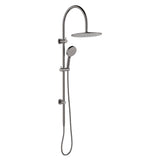 Fienza 455110GM Empire Slim Curved Twin Shower, Gun Metal