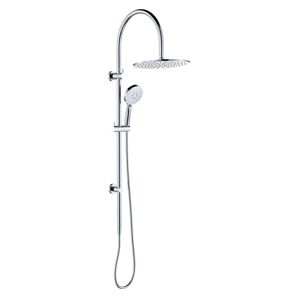 Fienza 455110 Empire Slim Curved Twin Shower, Chrome