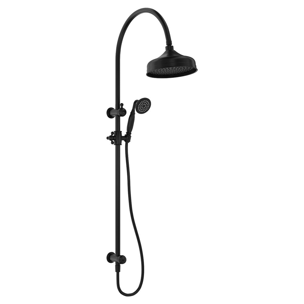 Fienza Lillian Twin Shower Matte Black 455114B Showers