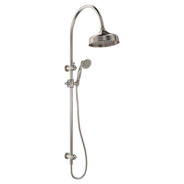 Fienza Lillian Twin Shower Brushed Nickel 455114Bn Showers