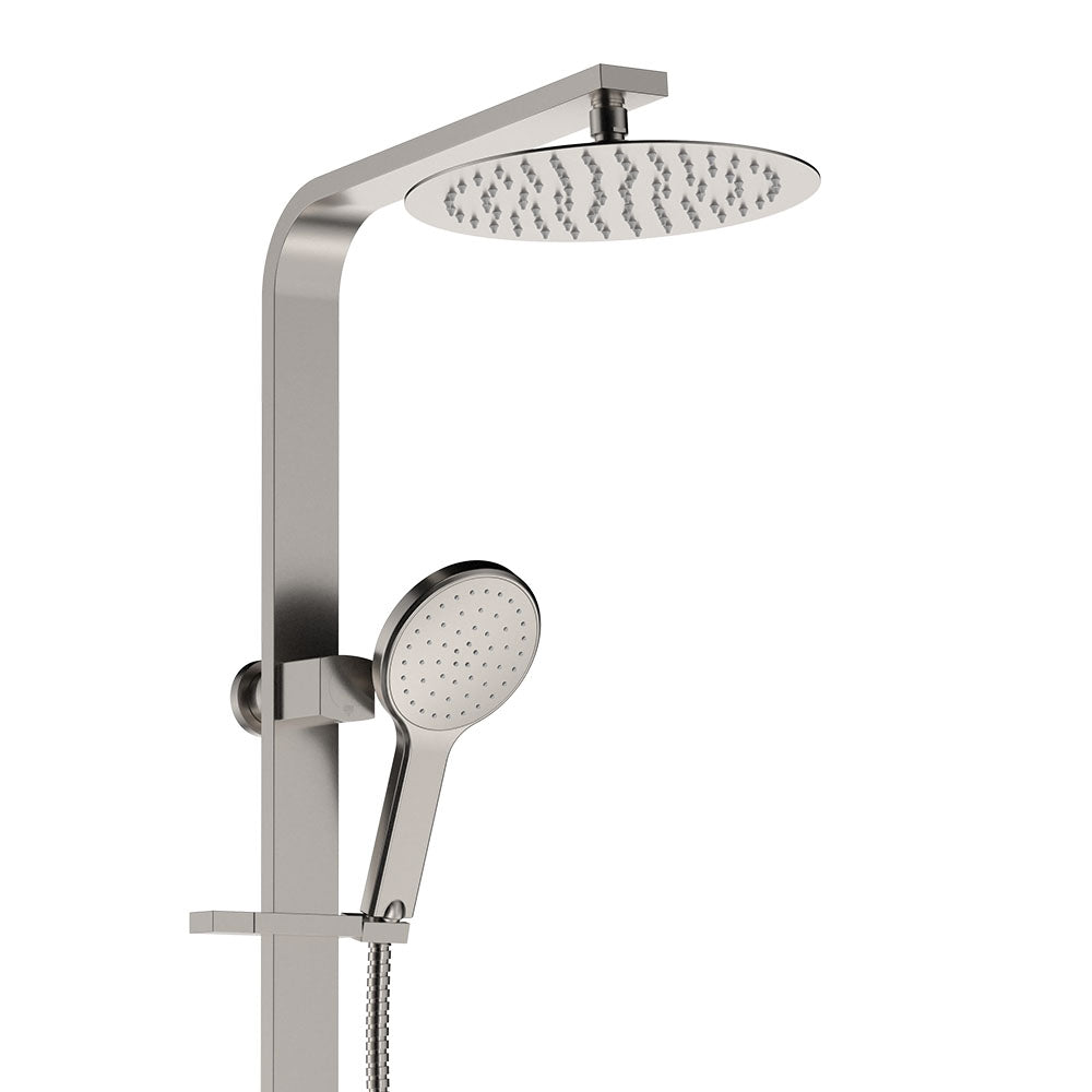 Fienza 455119BN Kaya Deluxe Twin Shower, Brushed Nickel