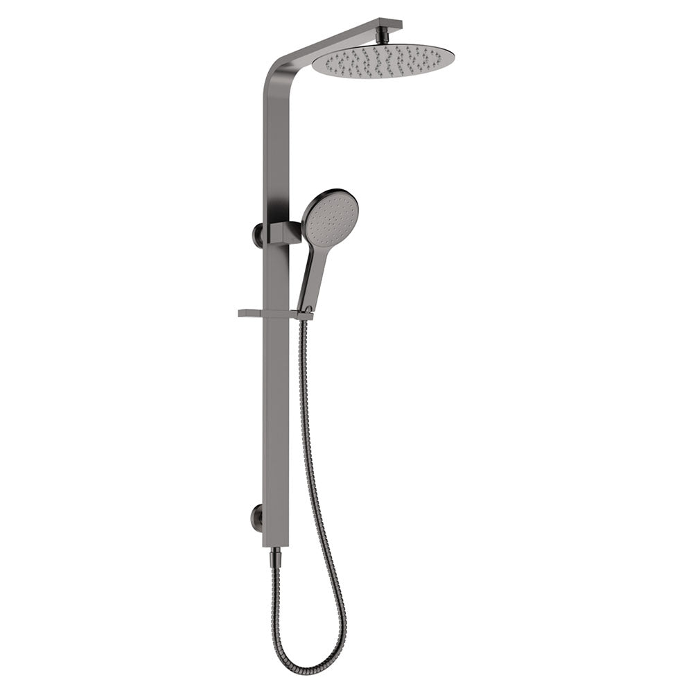 Fienza 455119GM Kaya Deluxe Twin Shower, Gun Metal