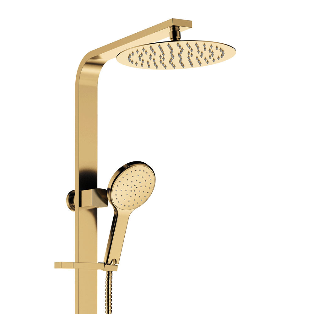 Fienza 455119UB Kaya Deluxe Twin Shower, Urban Brass