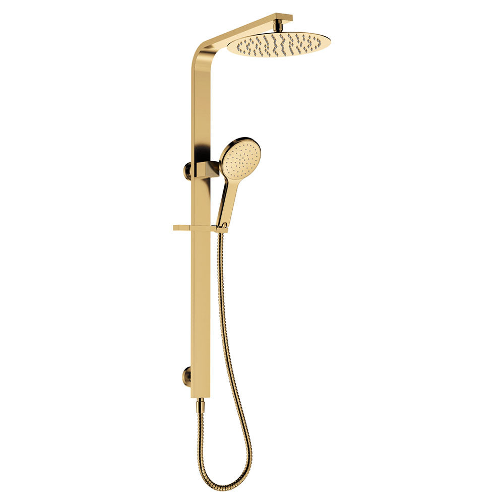 Fienza 455119UB Kaya Deluxe Twin Shower, Urban Brass