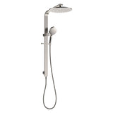 Fienza 455124BN Empire Slim Deluxe Twin Shower, Brushed Nickel