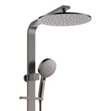 Fienza 455124GM Empire Slim Deluxe Twin Shower, Gun Metal