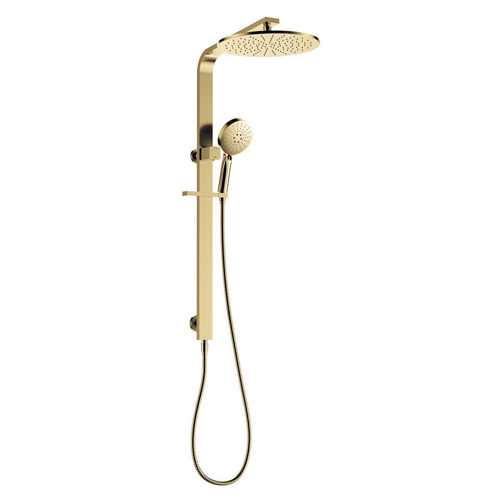 Fienza 455124UB Empire Slim Deluxe Twin Shower, Urban Brass
