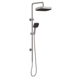 Fienza 455137GM Kuro Twin Shower, Soft Square Head, Gun Metal