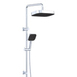 Fienza 455137 Kuro Twin Shower, Soft Square Head, Chrome