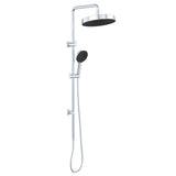 Fienza 455138 Kuro Twin Shower, Round Head, Chrome