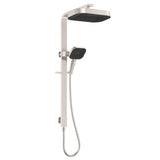 Fienza 455139BN Kuro Deluxe Twin Shower Soft Square Head, Brushed Nickel