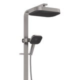 Fienza 455139GM Kuro Deluxe Twin Shower Soft Square Head, Gun Metal