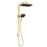 Fienza 455139UB Kuro Deluxe Twin Shower Soft Square Head, Urban Brass